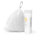 simplehuman Code  Custom Fit Drawstring Trash Bags, 240 Roll Pack, 50-65 Liter / 13-17 Gallon, White