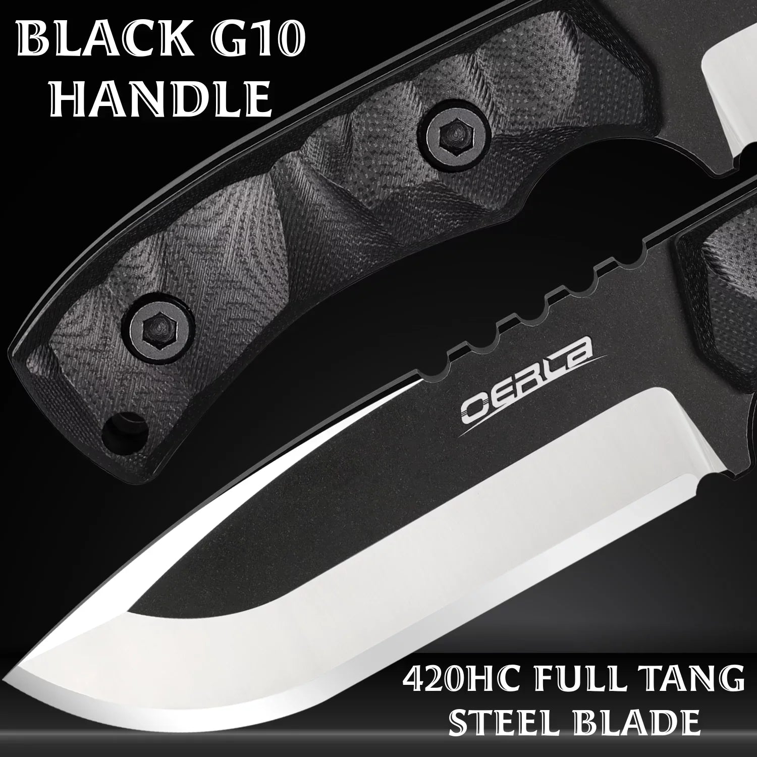 '-0014 Fixed Blade Knife Full Tang Outdoor Camping Hunting Survival Knife