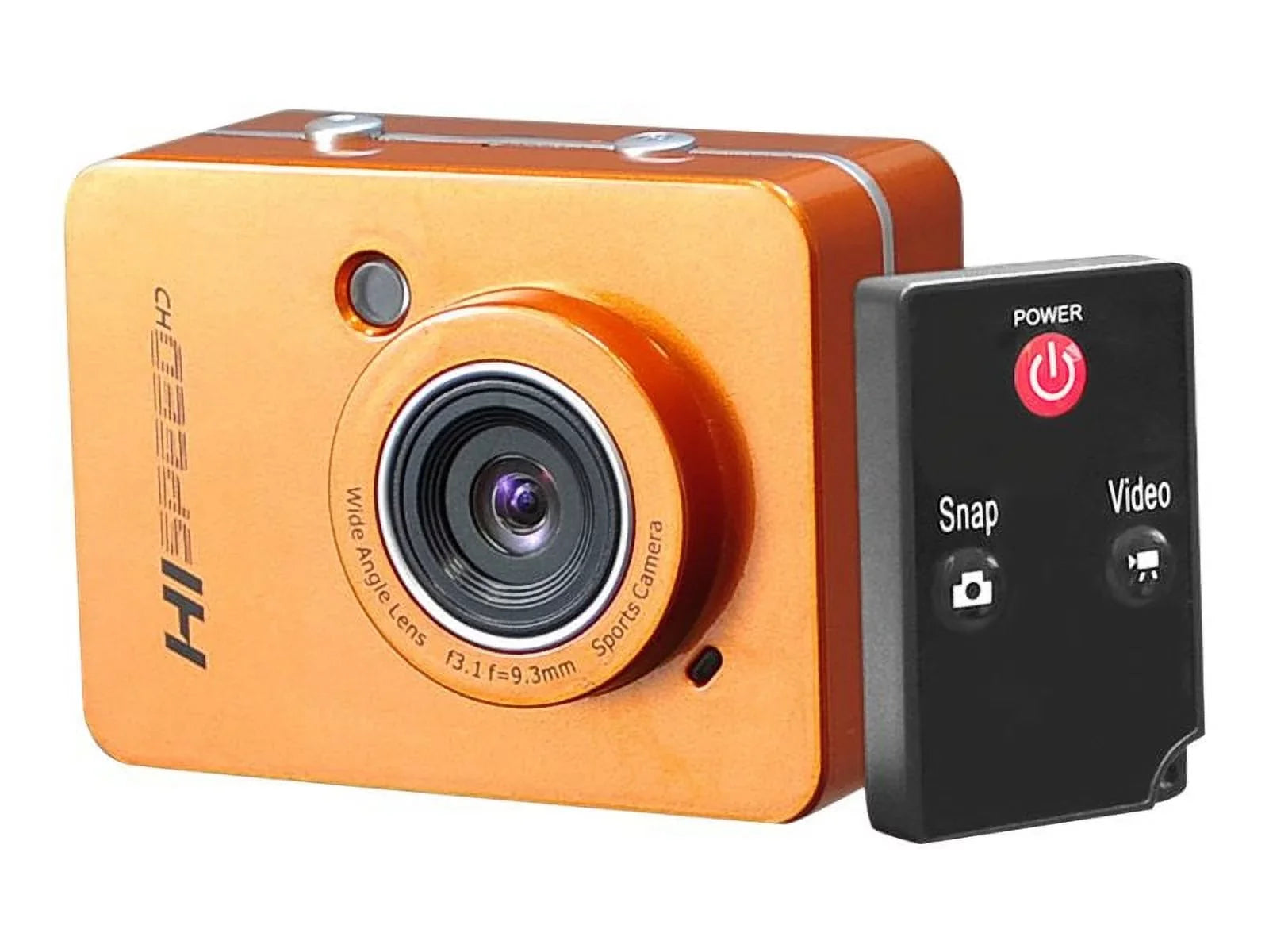 PyleSports Hi-Speed   - Action camera - 1080p - 5.0  - underwater up to 9.8 ft - orange