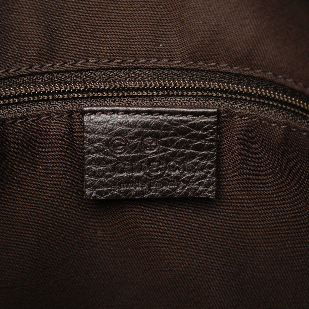 Pre-Owned Authenticated Gucci  Jolicoeur Crossbody Nylon Fabric Brown Crossbody Bag Unisex (Good)