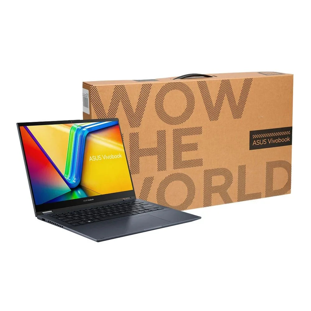 Vivobook  Flip - 14" 2-in-1 Laptop Computer Quiet Blue Intel Core i3 12th Gen 1220P 1.1GHz Processor 8GB   256GB Solid State Drive Intel  Graphics WiFi  Windows 11 Home