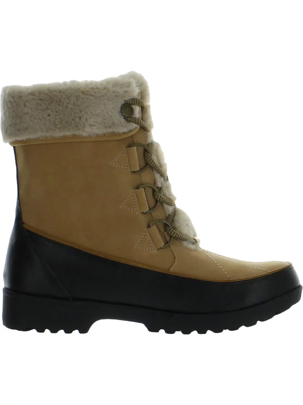 by Jambu Womens Northgate Faux Leather Faux Fur Winter & Snow Boots
