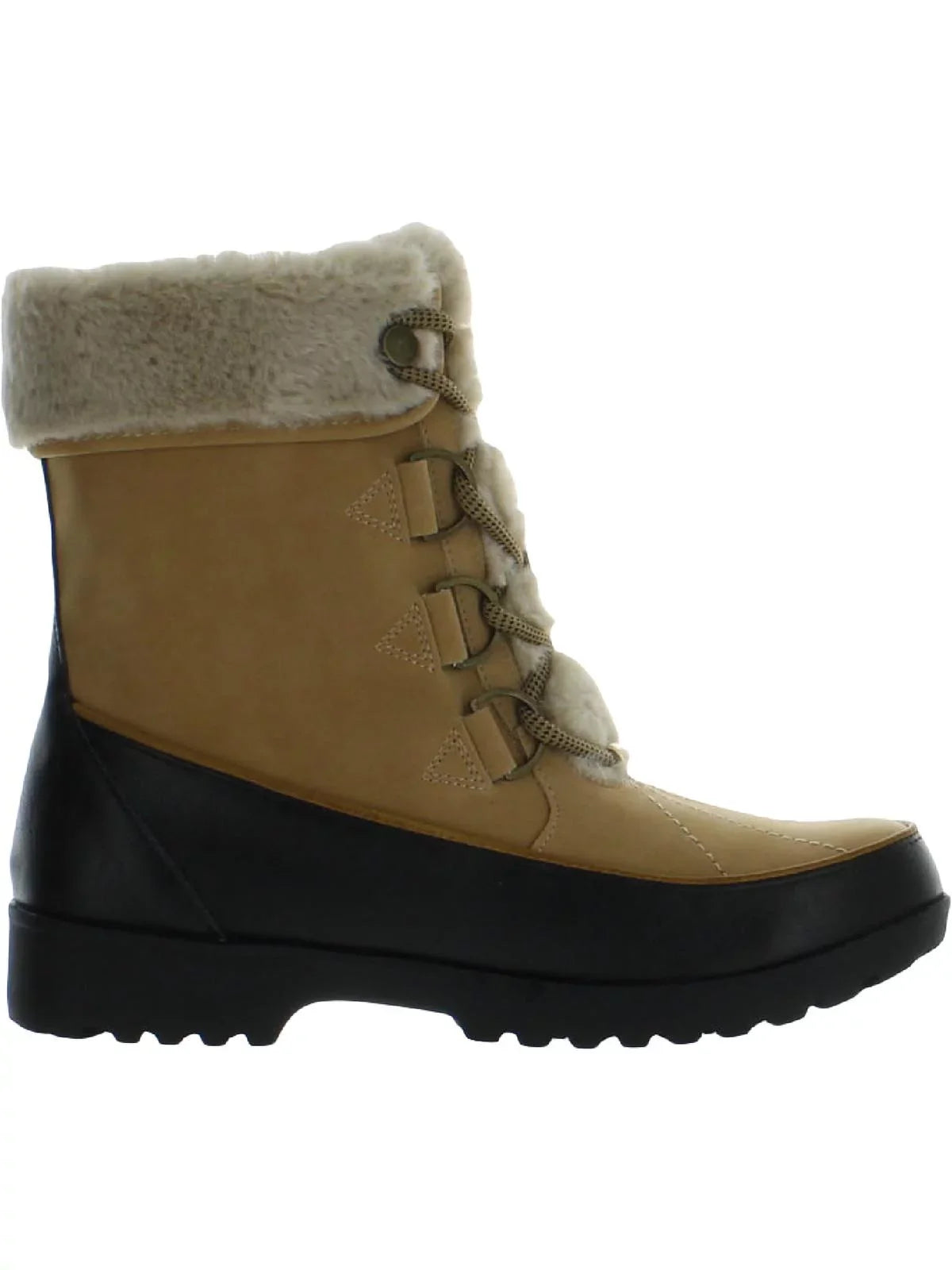 by Jambu Womens Northgate Faux Leather Faux Fur Winter & Snow Boots