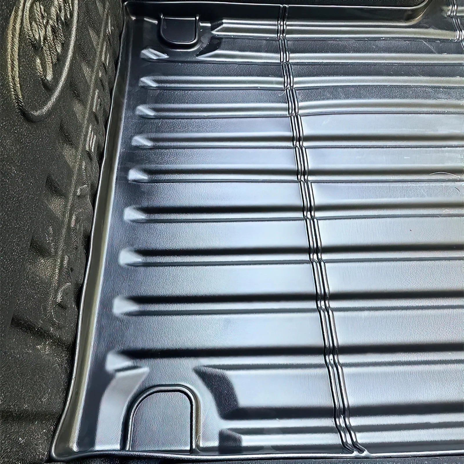 Ikon Motorsports Truck Bed Mat Compatible With 2022-2024 Ford Maverick, Black Rear Storage Floor Liner  Pickup Cargo Guard All Weather 3D Heavy Duty Trunk Flooring Protector Cover