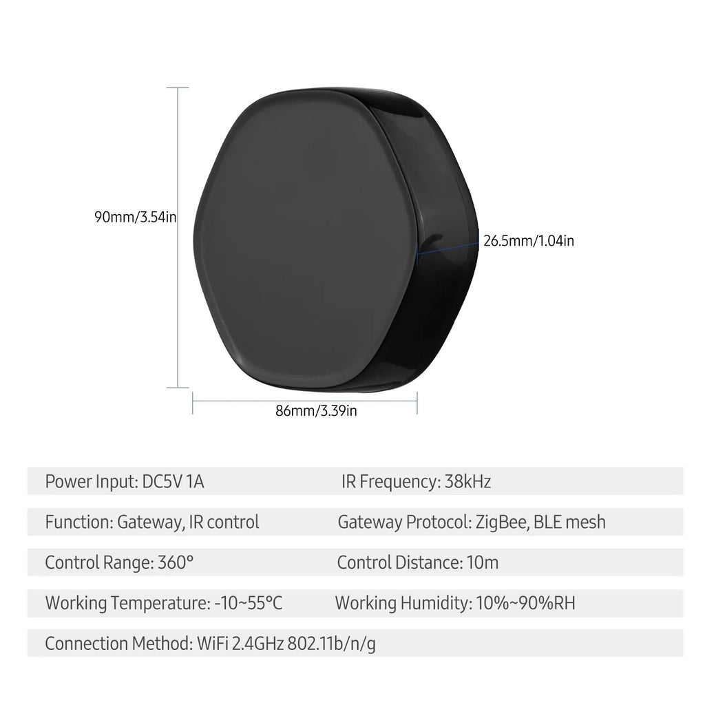 Wireless Smart Multi-function + Mesh Gate Way WiFi  Remote Controller Android & iOS Applicable