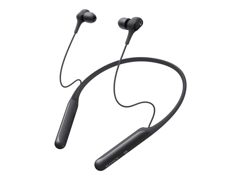 Sony - - Earphones with mic - in-ear - behind-the-neck mount - Bluetooth - wireless -  - active noise canceling - black