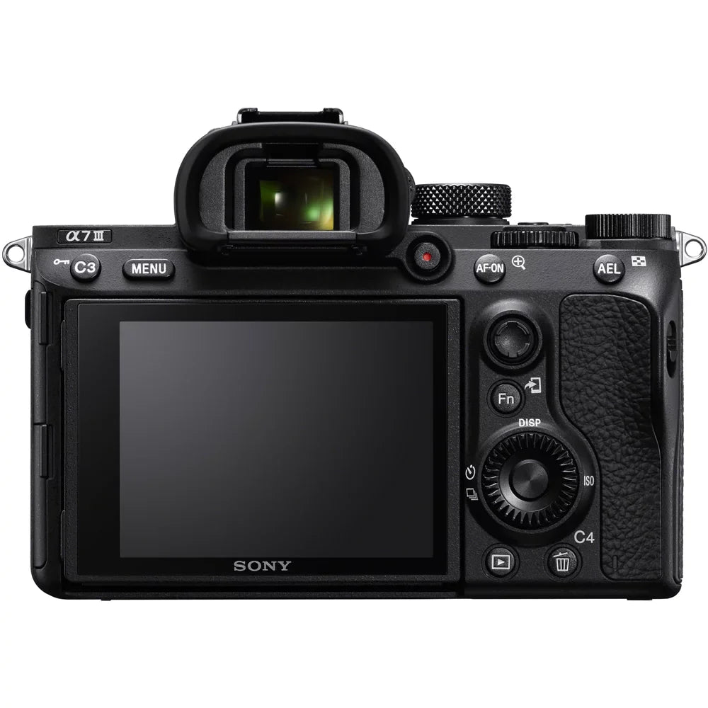 Sony a7III 24.2MP Full Frame Mirrorless Interchangeable Lens Camera Body + 64GB Memory & Flash a7III Accessory Bundle