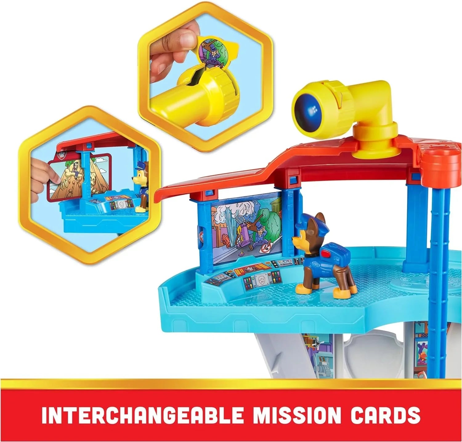 Paw Patrol Lookout Tower Playset with Toy Car Launcher, 2 Chase Action Figures, Chases Police Cruiser and Accessories, Kids Toys for Ages 3 and up
