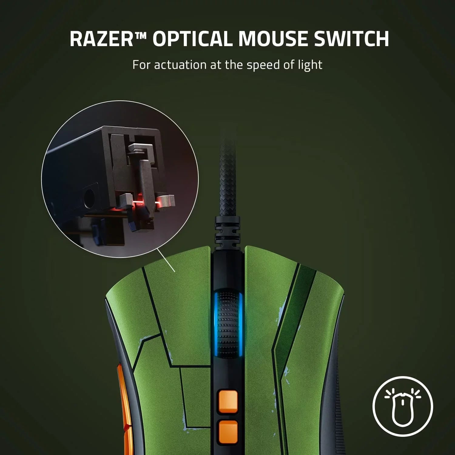 Razer DeathAdder  Gaming Mouse Halo Infinite Edition Certified Refurbished