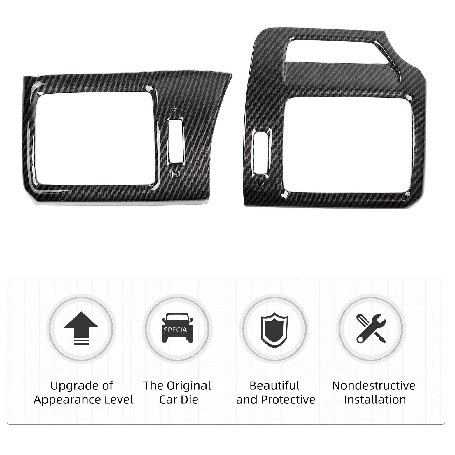 Teledu Center Console Side Air Conditioner Outlet  Vent Trim Cover for 4runner 10-19