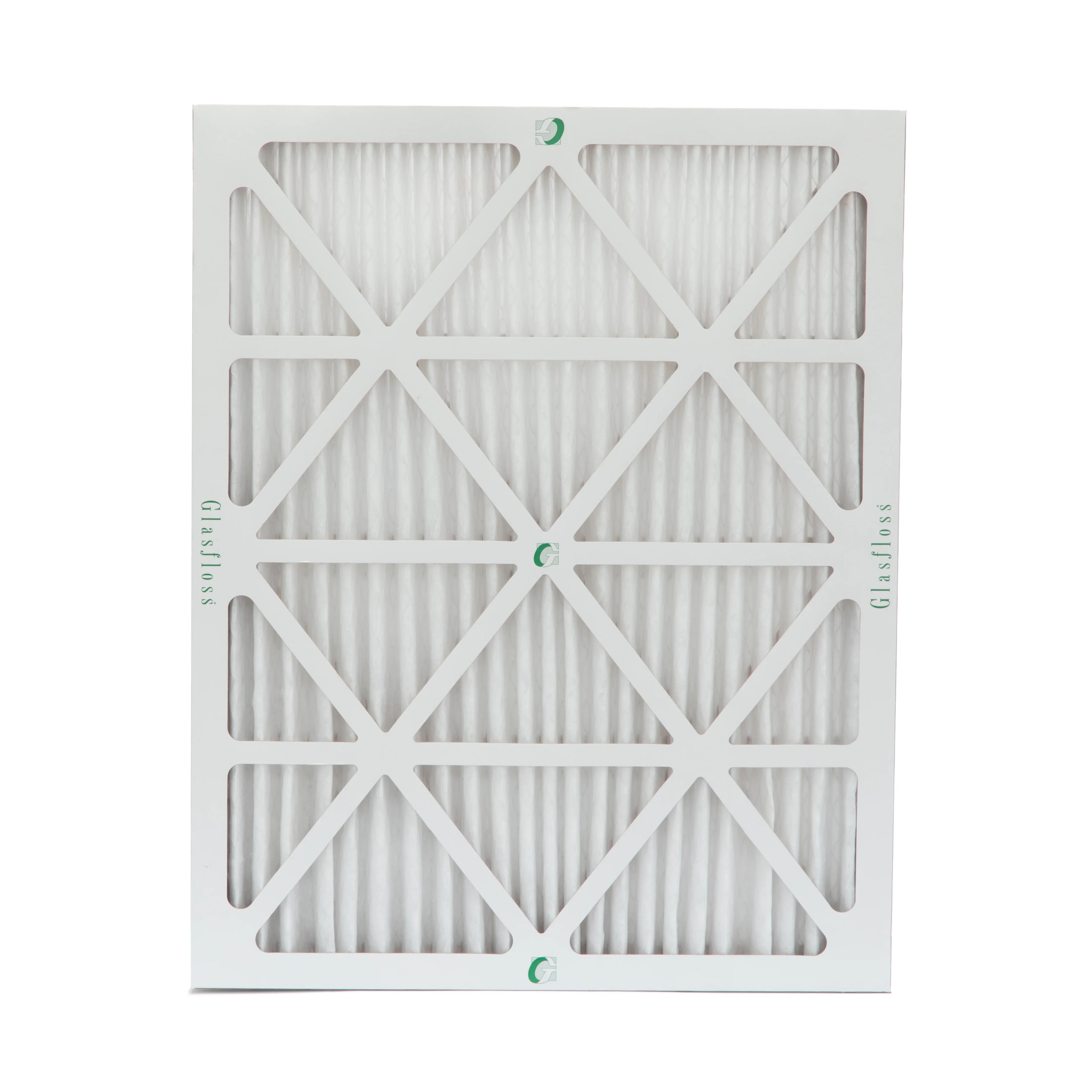 3 Pack of 18x24x2  10 Pleated 2" Inch Air Filters by Glasfloss. Actual Size: 17-1/2 x 23-1/2 x 1-3/4