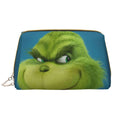 Grinch Cosmetic Bag Makeup Organizer Leather Portable Pouch Gift Travel Toiletry Bag Storage Purse
