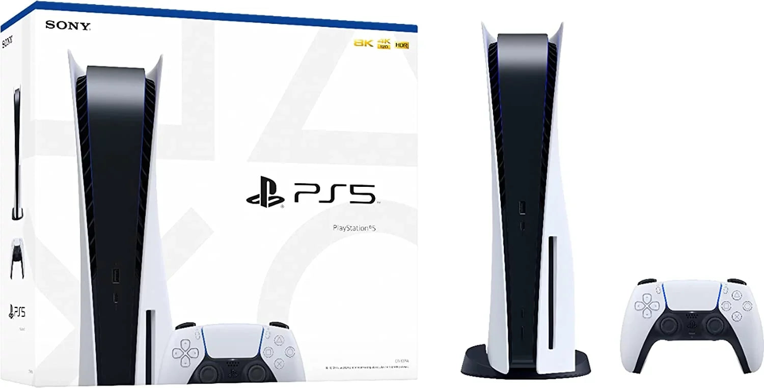 Playstation 5 Sony  Disc Version Gaming Console - x86-64- Ryzen Zen 8 Cores ,  Radeon , 4K  Blu-Ray, 16GB  Memory, Ultra-High Speed 825GB , WiFi 6,  5.1, Ethernet