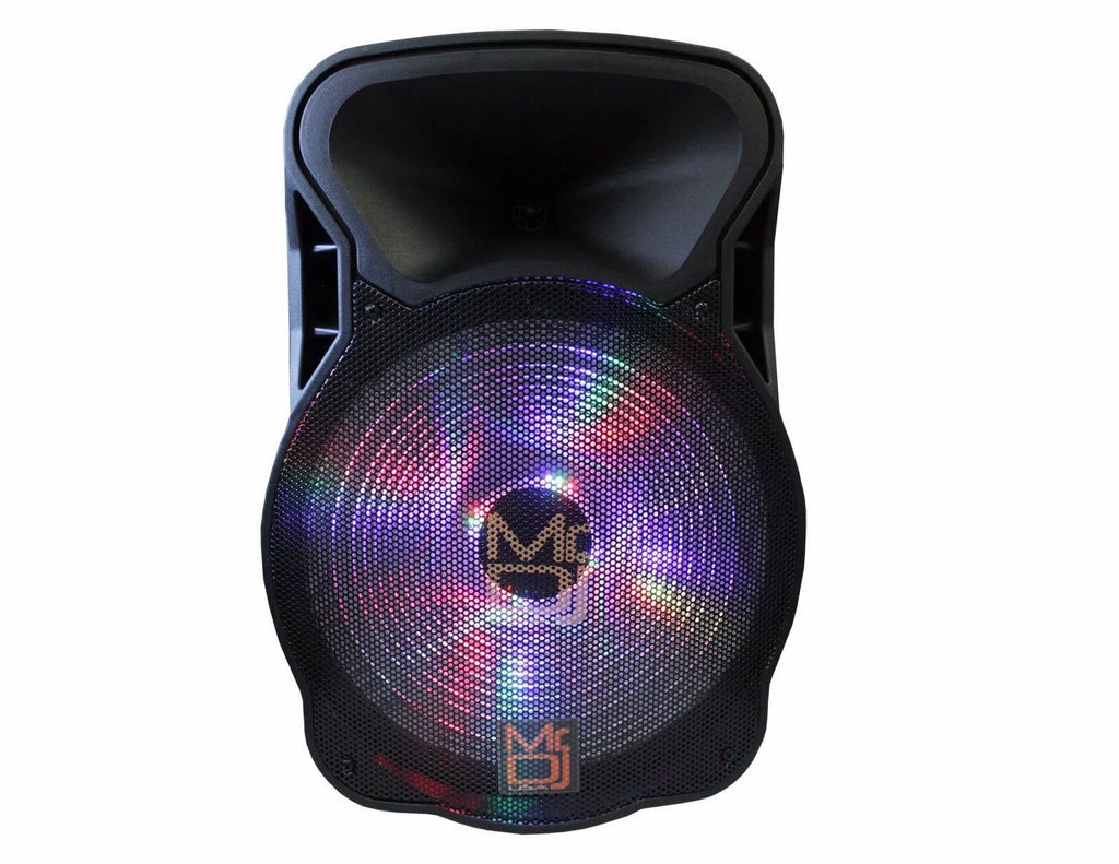 Mr Dj Pro 12" 2000W Bluetooth    Radio Karaoke Battery Speaker Wired Mic