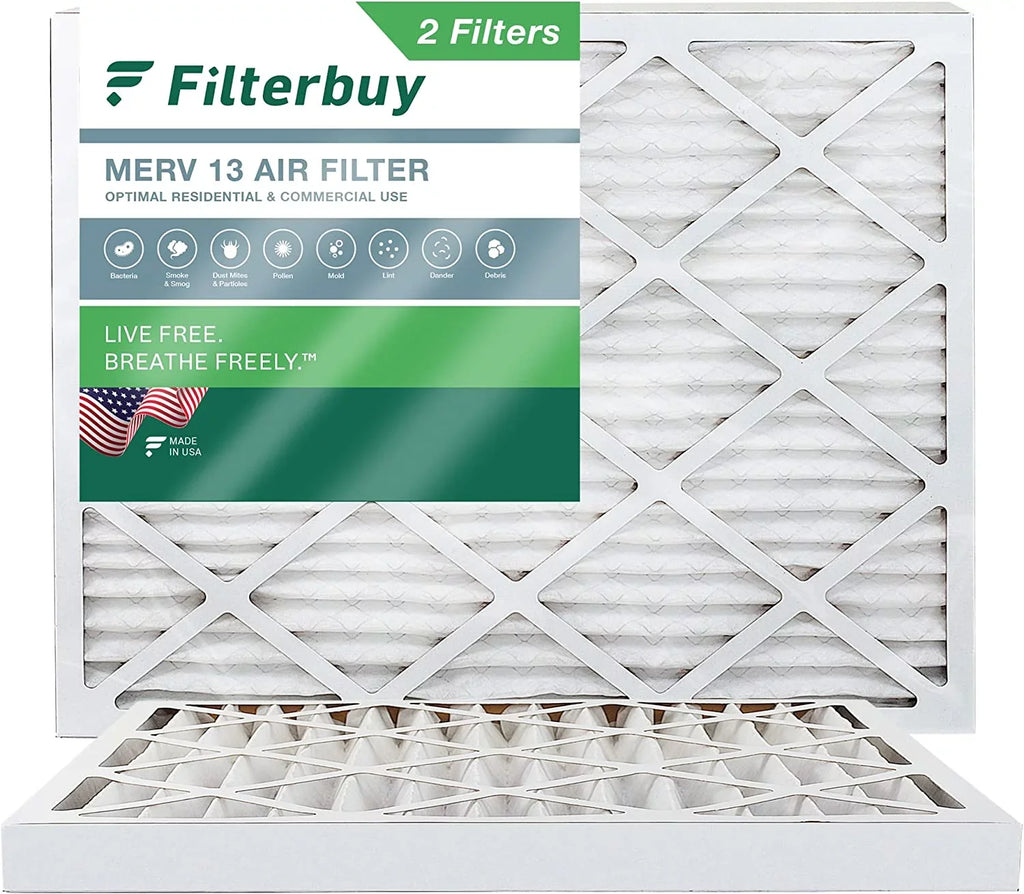 Filterbuy 18x24x2  13 Pleated   Furnace Air Filters (2-Pack)
