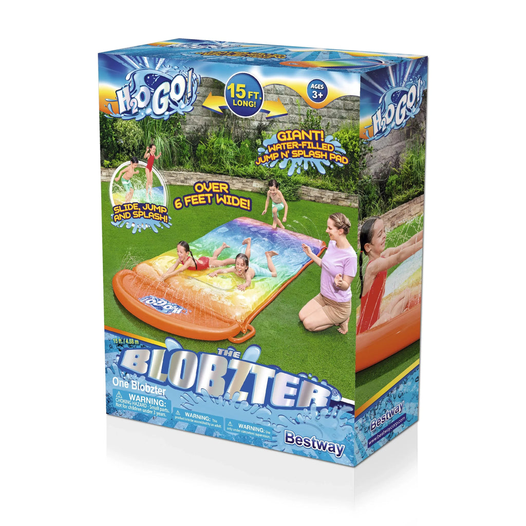! Blobzter Water-Filled Splash Pad 15’ Multicolor Slide
