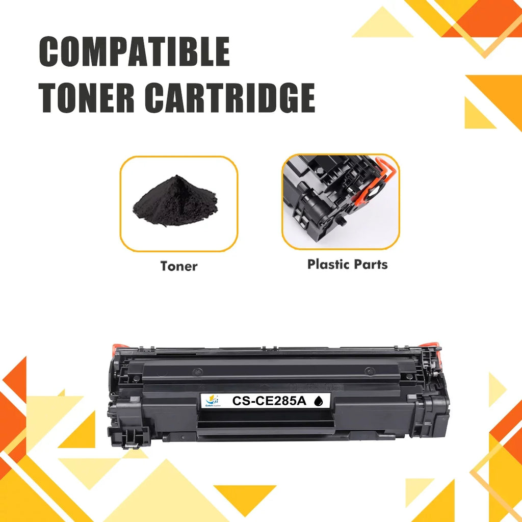 85A Black Toner Cartridge Compatible for  85A  for  LaserJet Pro P1102w P1102whp M1217nfw M1212nf        Series Printer Ink * 2