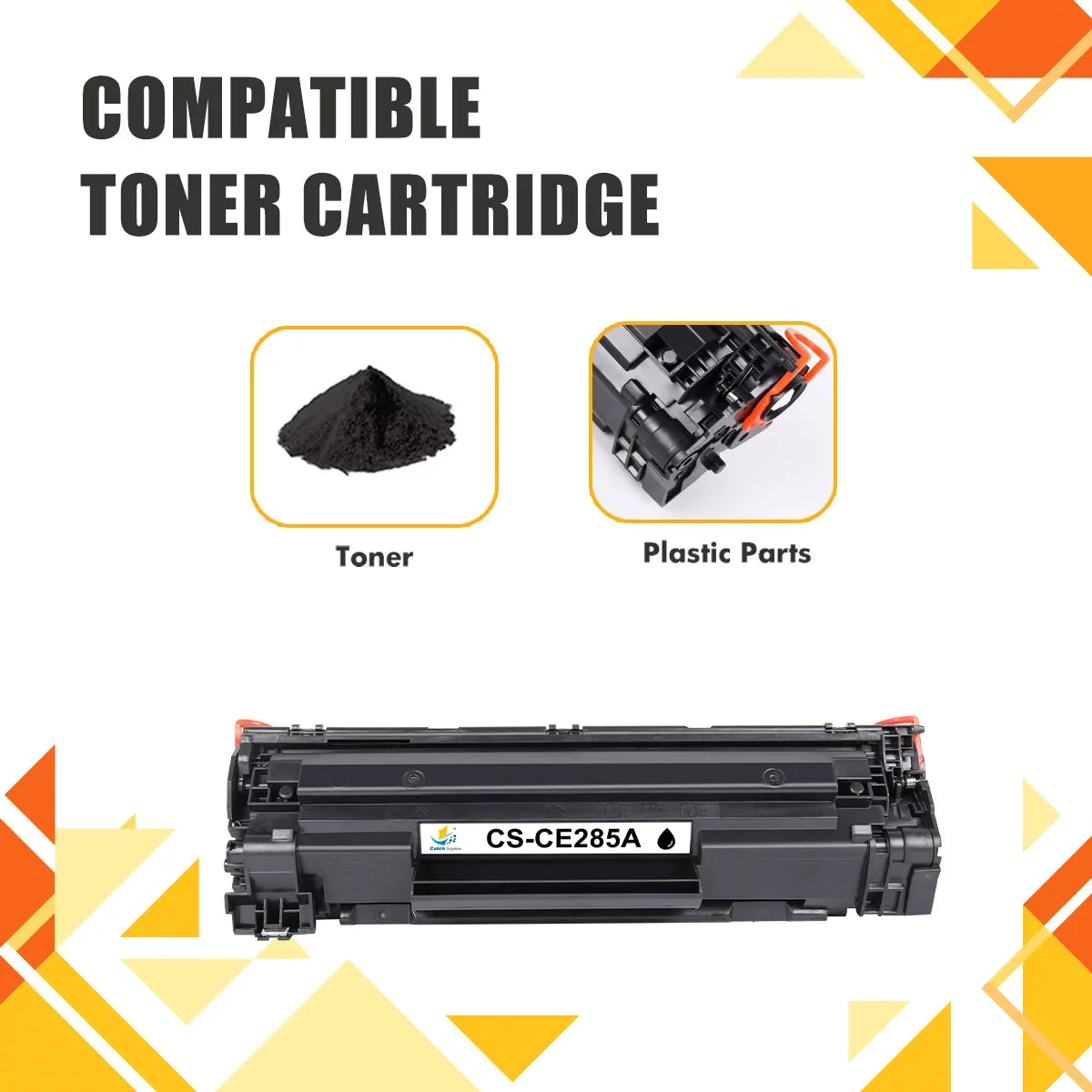 85A Black Toner Cartridge Compatible for  85A  for  LaserJet Pro P1102w P1102whp M1217nfw M1212nf        Series Printer Ink * 2