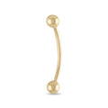 10k Solid Yellow Gold Barbell