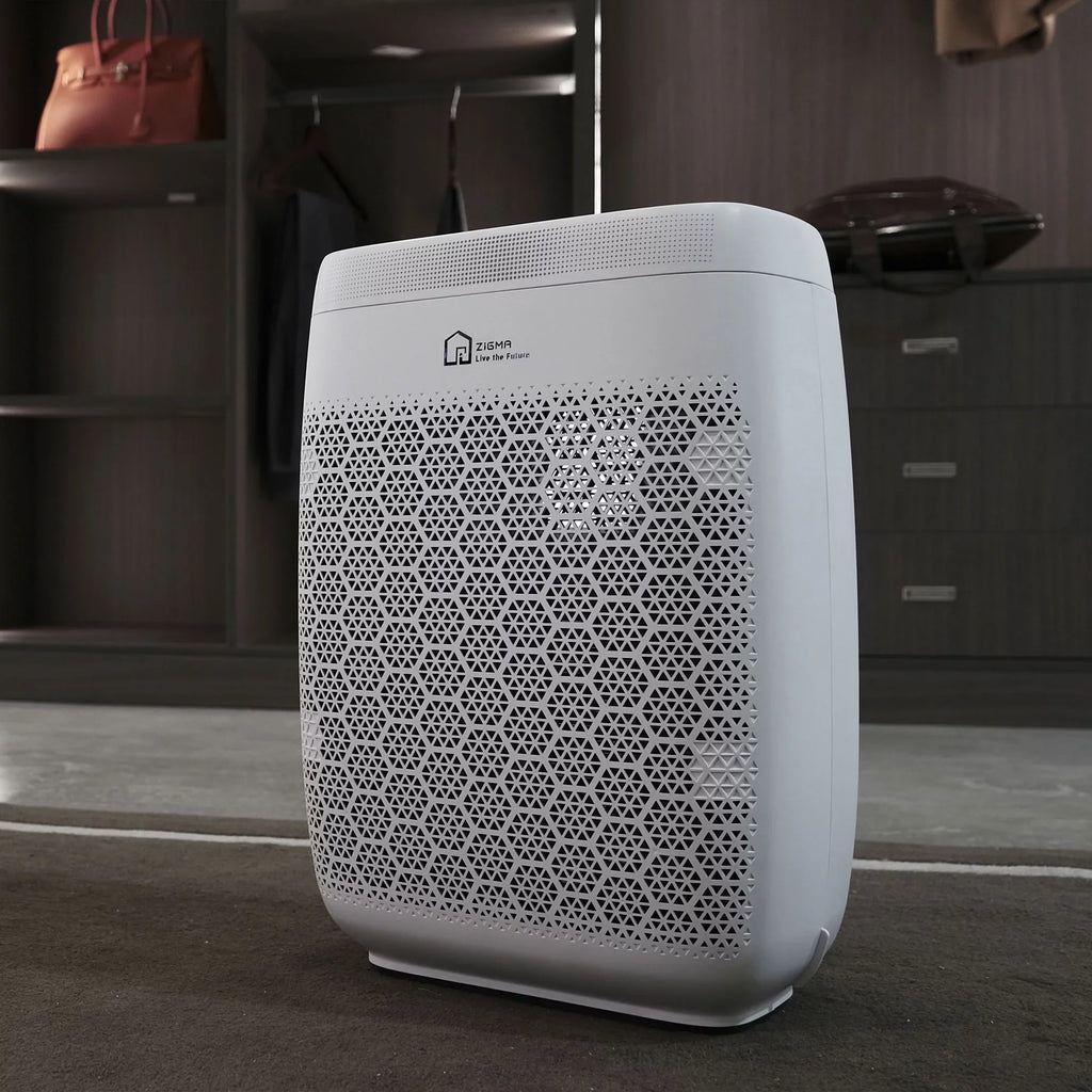 Zigma Aerio-300 1580 Sq Ft Smart 5-in1  Air Purifier for Home, White