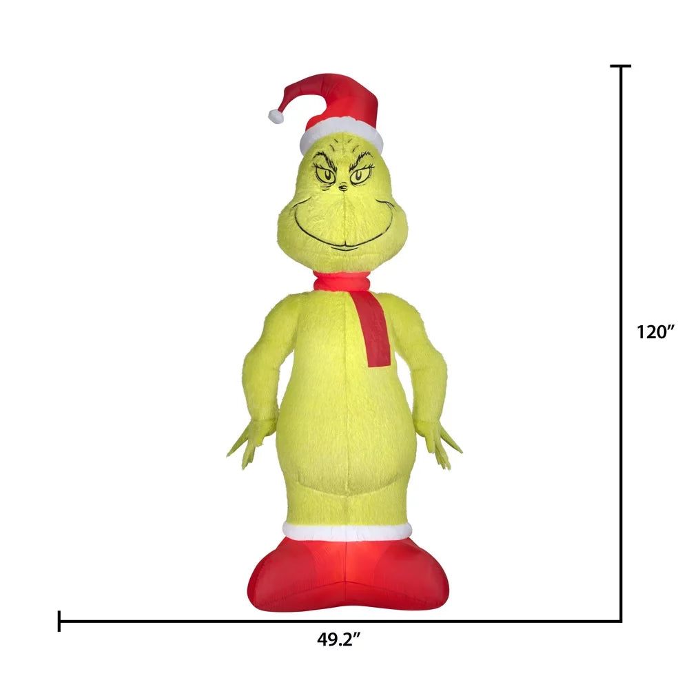 Giant Fuzzy Plush Grinch from Dr. Seuss, 10 Feet