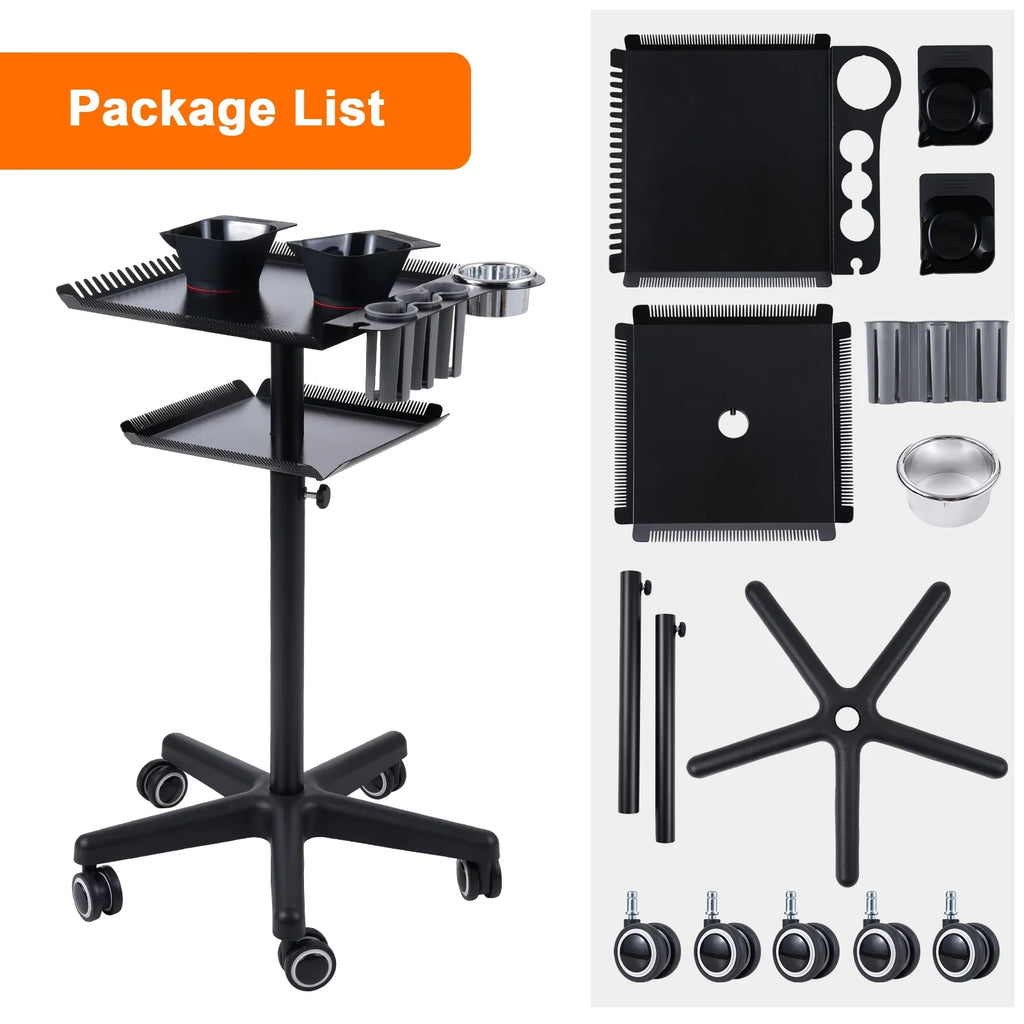 Bestauty Trolley,Hair Hair Movable Cart Salons Salon Stand Station Hair Stylist Hair With Cart Beauty Salon Adjustable Salon Cart Salon Clinic Spa Station On Wheels With 2 Adjustable Salon Station On