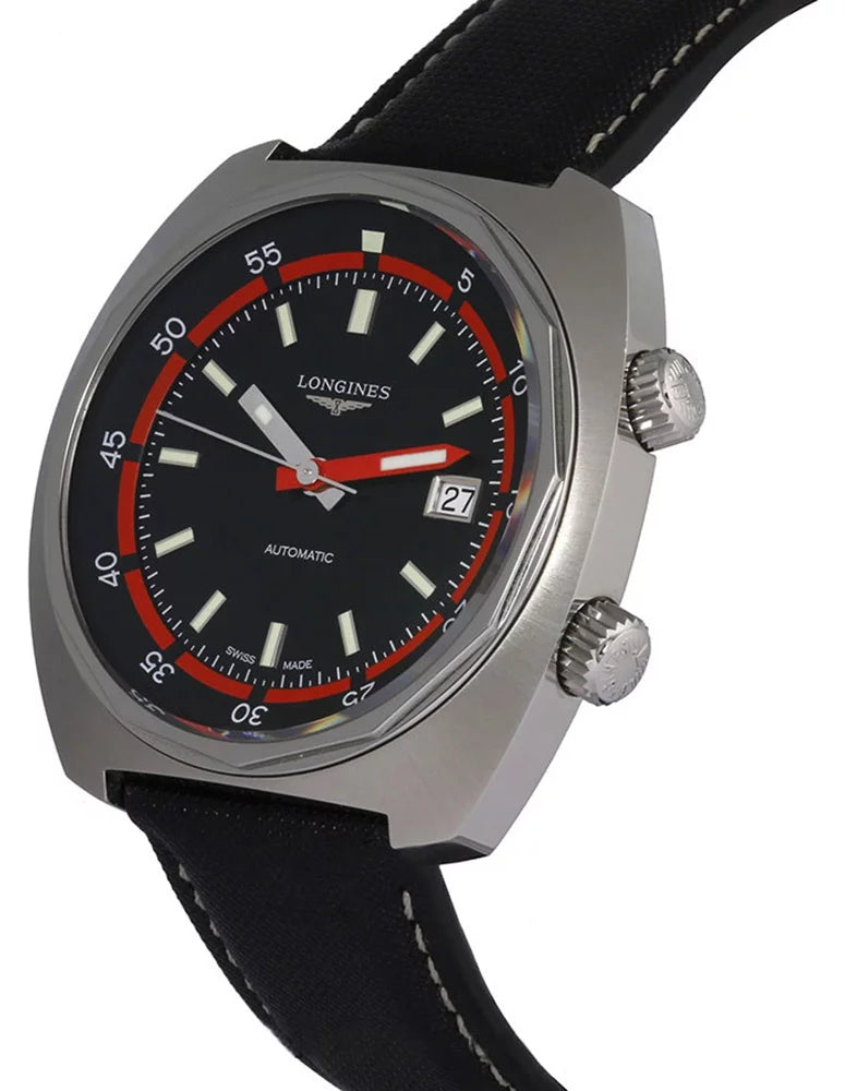 Longines Heritage Diver Automatic Steel Mens Strap Watch Calendar .795.4.52.0
