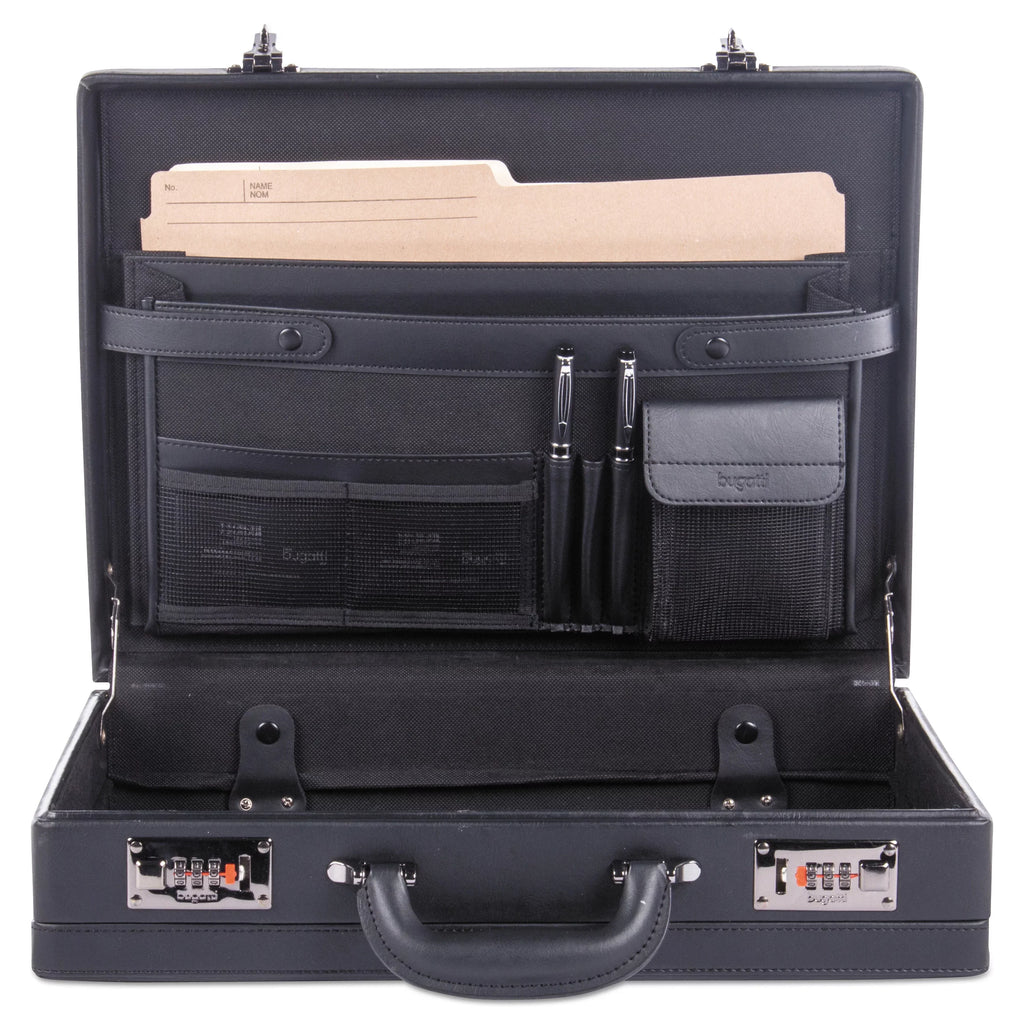 Expandable Attache Case, 13 x 3.5 x 18, Black