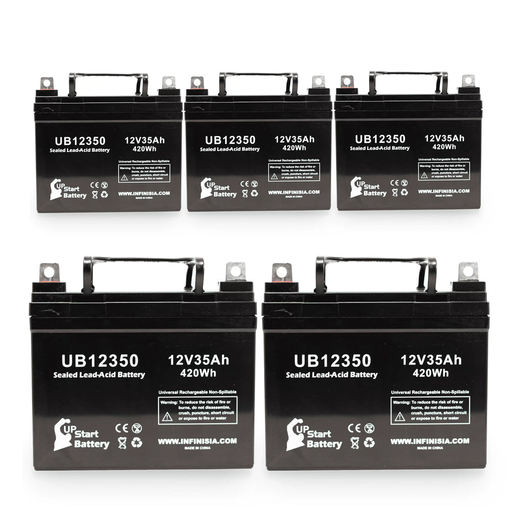 5x Pack - Compatible Topaz 850 Battery - Replacement  Universal Sealed Lead Acid Battery (12V, 35Ah, 35000mAh,  Terminal, , )
