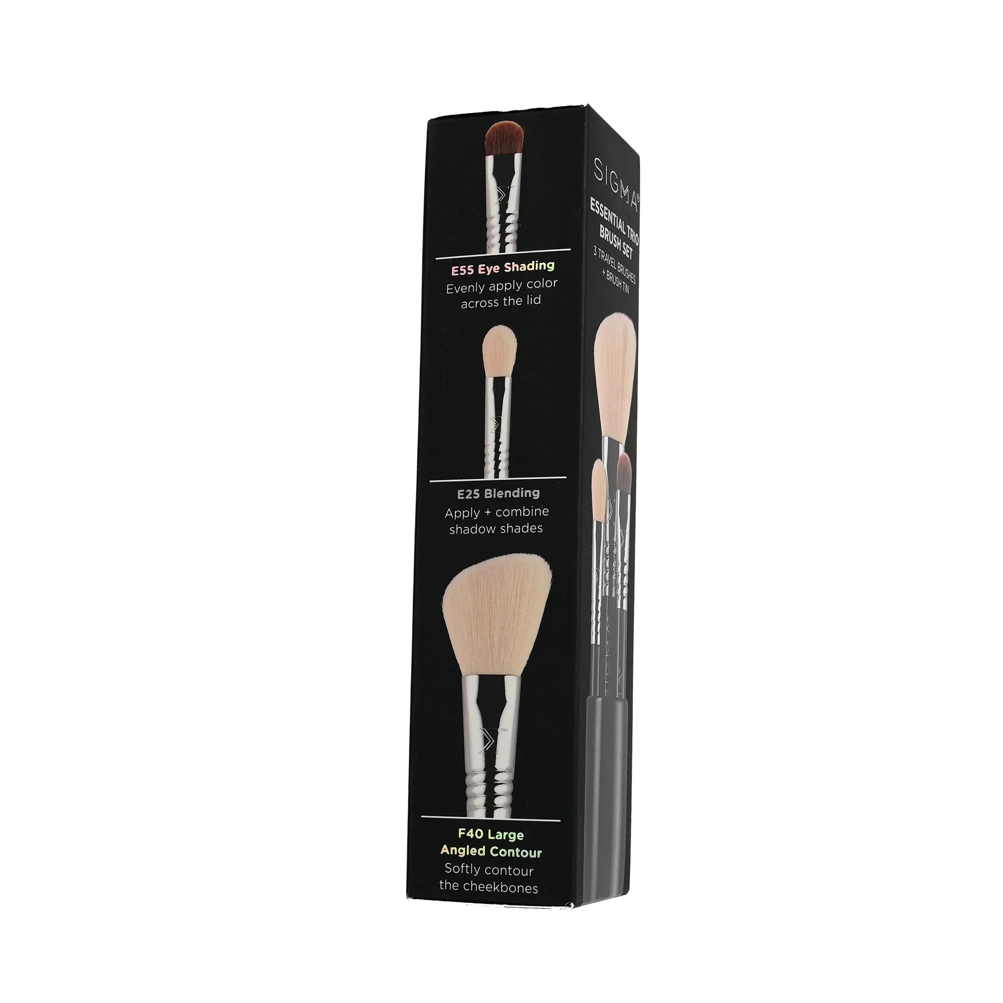 Sigma Beauty  - Essential Trio Brush Set - Black