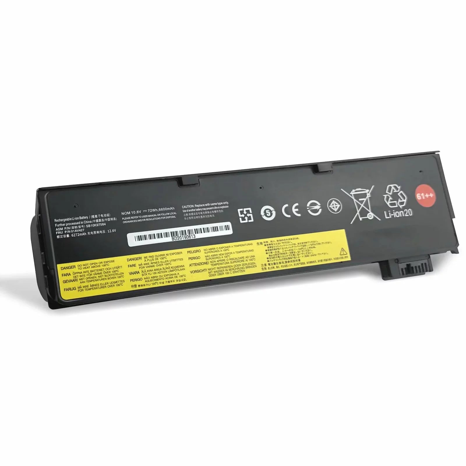 61++ Replacement Laptop Battery Compatible with Lenovo ThinkPad          Series 01AV492 01AV427 01AV428 (10.8V 72Wh)