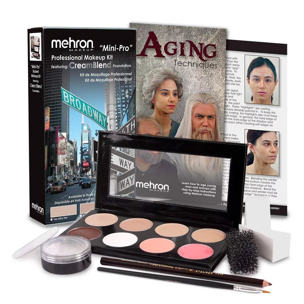 Mehron "MiniPro" Student Makeup Kit Fair/Olive Fair
