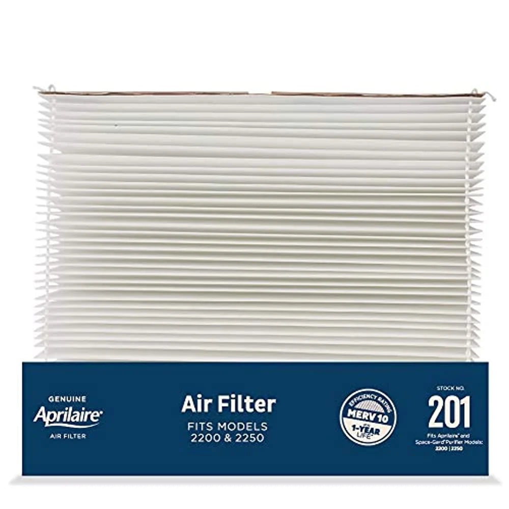 Aprilaire 201 10 201 Replacement Filter for Whole House Air Purifier Models 2200 2250 Space Gard 2200  10 Pack of 10