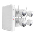 Lorex 2K 4.0- 8-Camera-Capable 32-  System with 4 Outdoor Wi-Fi Battery Security Cameras, White, -4AA4-, -4AA4-