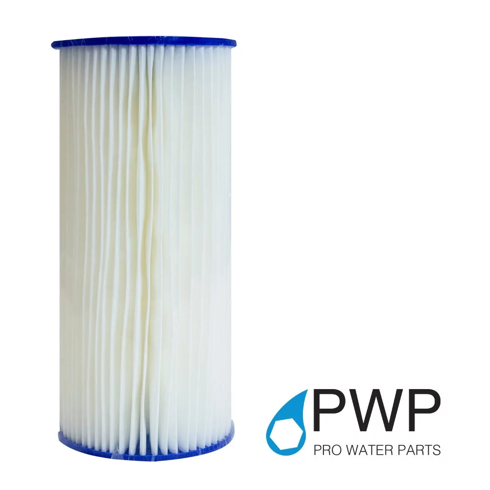 Pleated Poly Water Filter Cartridge 10x4.5" 50 Micron 20 Pack
