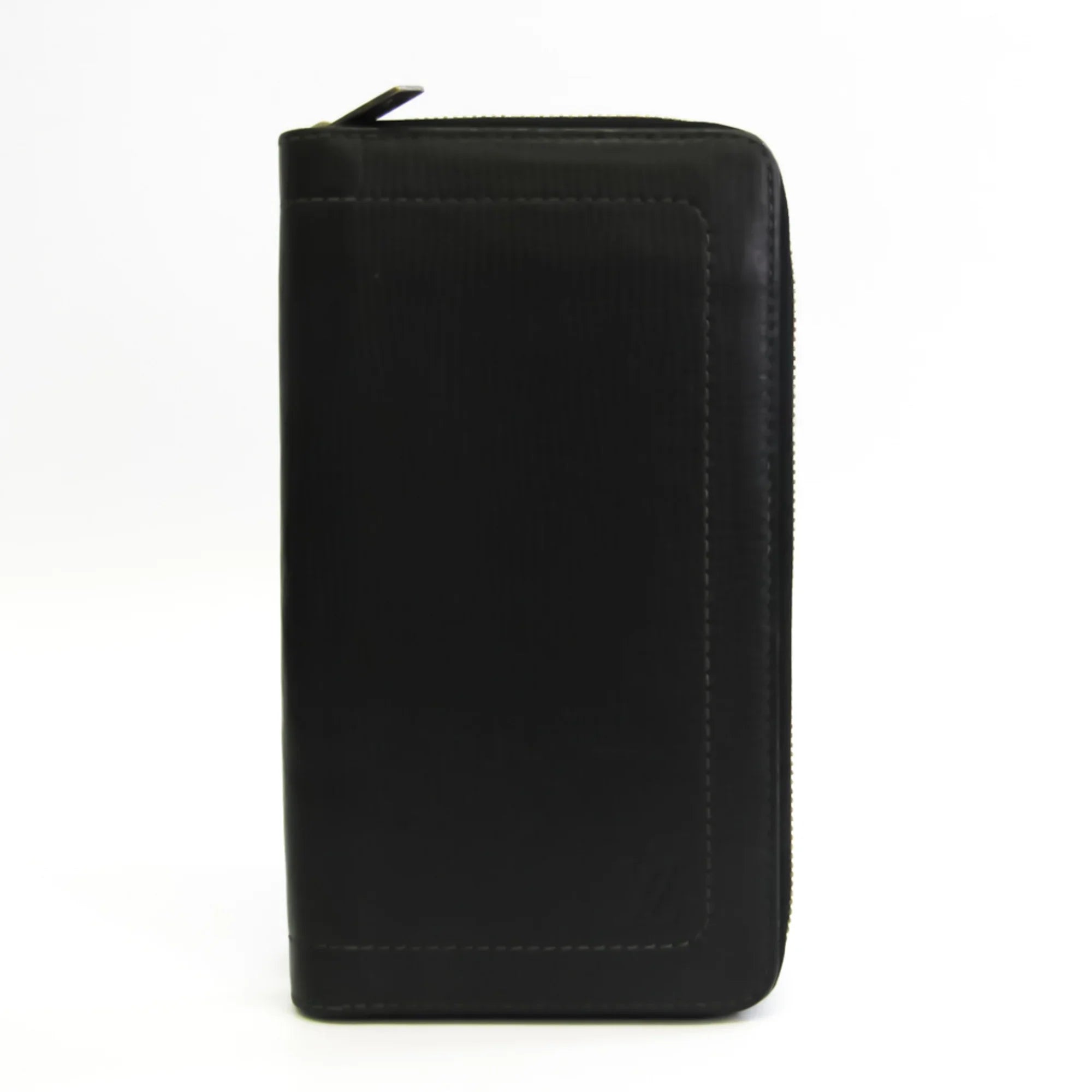 Pre-Owned Louis Vuitton Zippy Organizer  Men's Utah Leather Long Wallet (bi-fold) Basalt (Good)