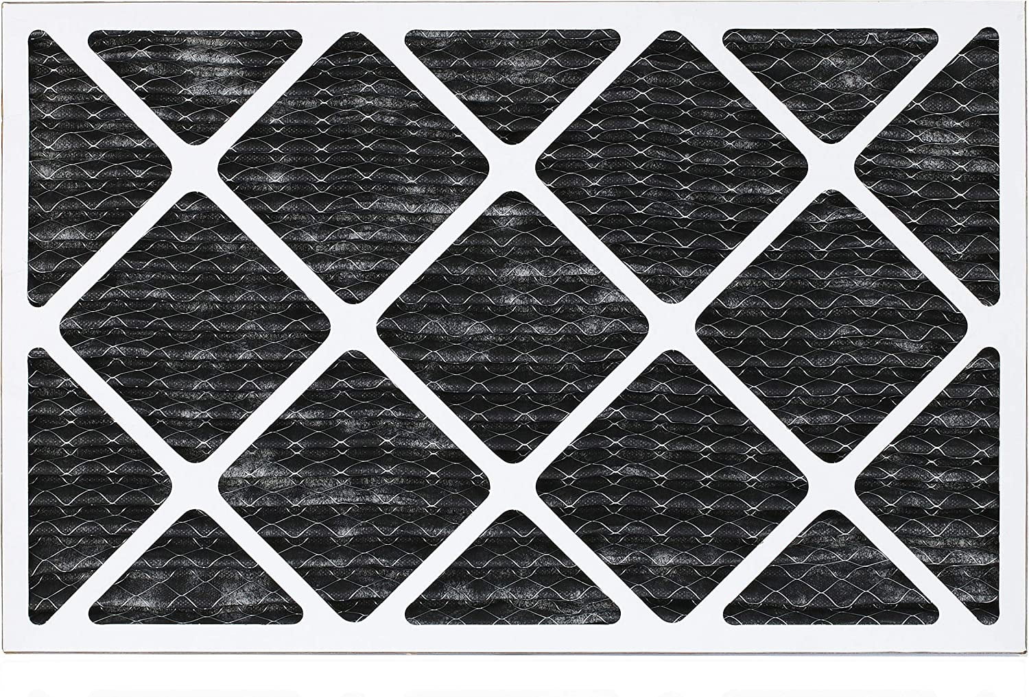 Filterbuy 15x20x1  8 Odor Eliminator Pleated   Furnace Air Filters with Activated Carbon (1-Pack)