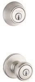 Kwikset 690T 15   Tylo Entry Knob and Single Cylinder Deadbolt Combo Pack, Satin Nickel by Kwikset