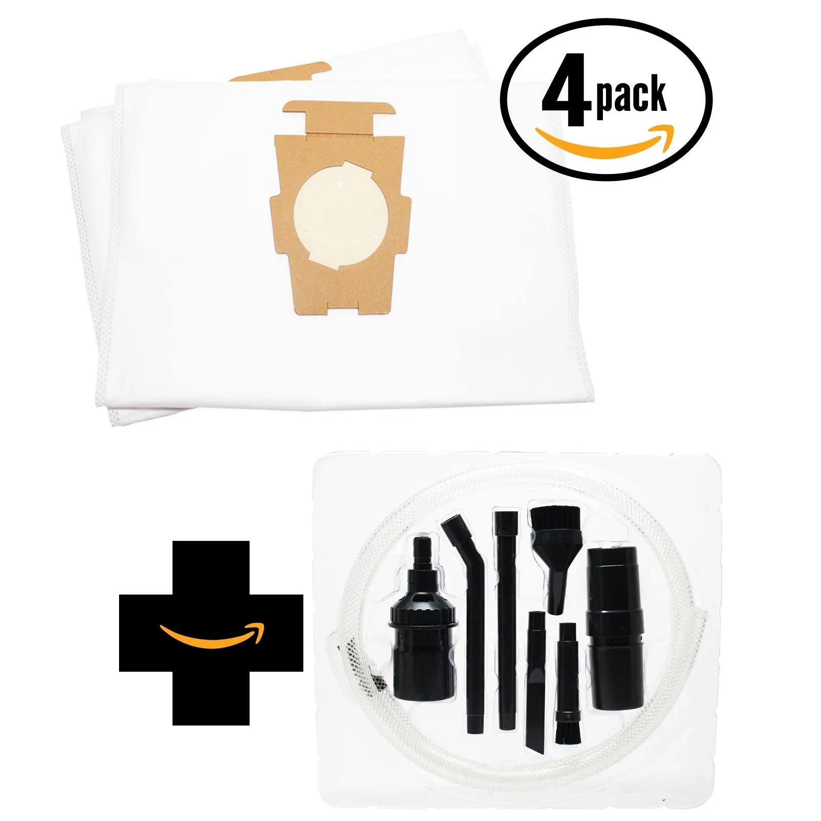 8 Replacement Kirby Kirby Legend  Vacuum Bags with 7-Piece Kit - Compatible Kirby 204811, Universal Vacuum Bags. Fits Style ,  and Sentria Models. (4-Pack, 2 Bags Per Pack)