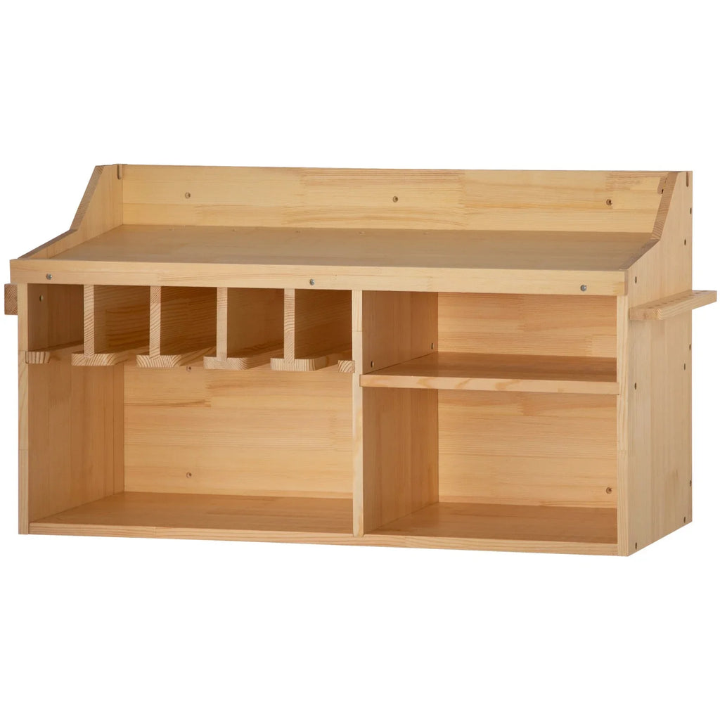 Power Tool Organizer Drill Wall Tool Holder 5 Slots 4-shelf Wall Mounted