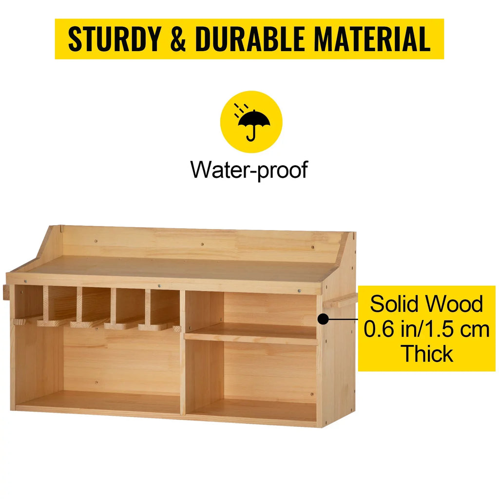 Power Tool Organizer Drill Wall Tool Holder 5 Slots 4-shelf Wall Mounted