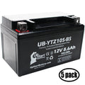 5-Pack UpStart Battery Replacement for 2010 Yamaha Maxam 250CC Factory Activated, Maintenance Free, Scooter Battery - 12V, 8.6Ah, --