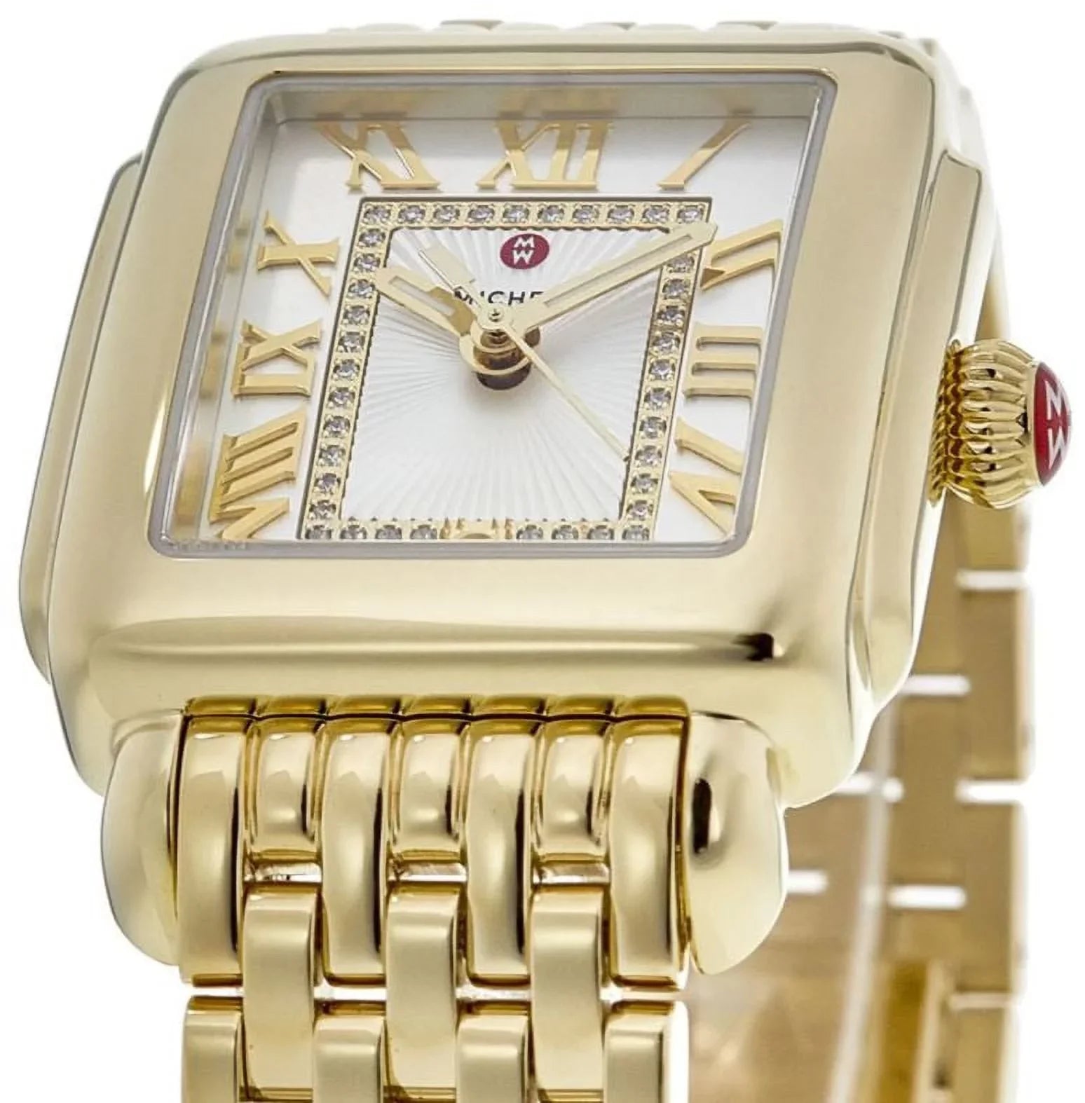 Michele Deco Madison Diamond Silver Dial Women's Watch