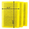 13x22 Replacement Filter Pads Compatible with MicroPower Guard Air Cleaner (3 Pack)