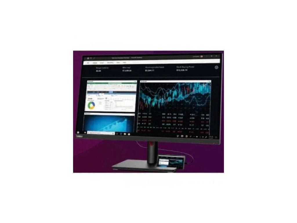 Lenovo ThinkVision T27p-30 27" 4K   Monitor - 16:9 - Black - 27" Class - In-plane Switching () Technology - 3840 x 2160 - 1.07 Billion Colors - 350 Nit - 4 ms - 60 Hz Refresh Rate -