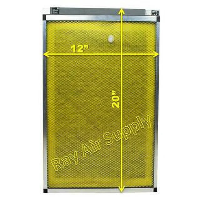 12x20 Replacement Filter Pads Compatible with MicroPower Guard Air Cleaner (3 Pack)