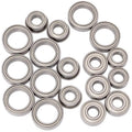 1UP450012 1Up Racing Cv2 Pro Ball Bearing Set - Chrome/Ceramic -  .2/74.2D