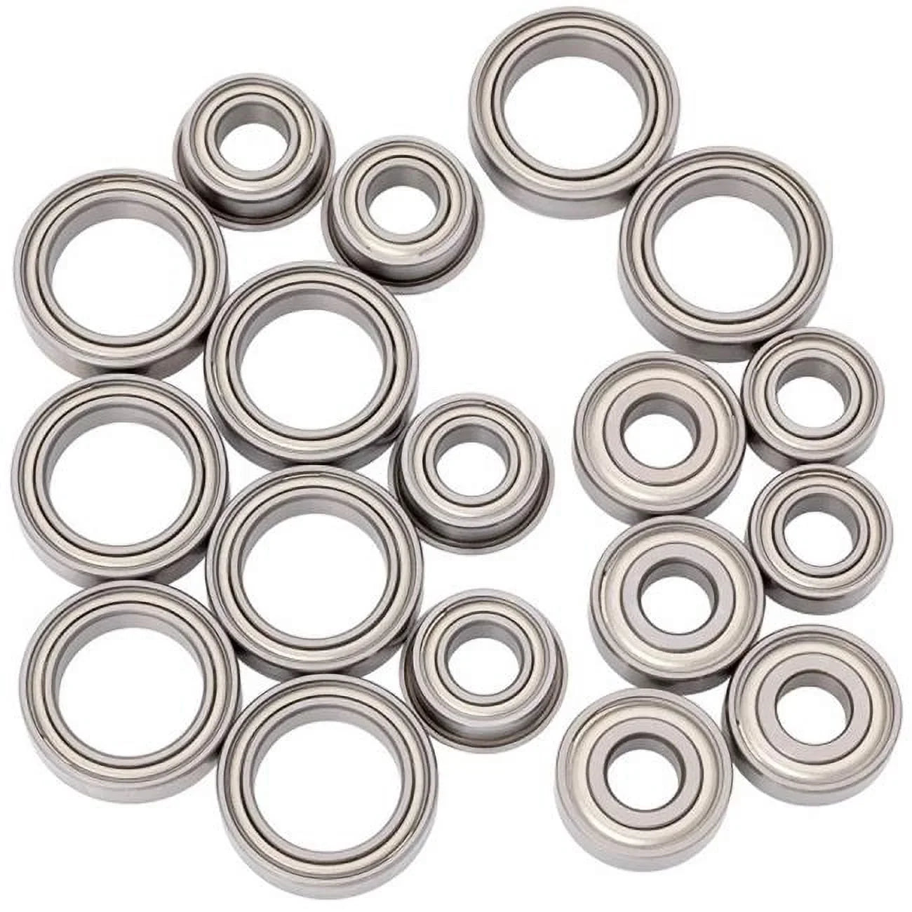 1UP450012 1Up Racing Cv2 Pro Ball Bearing Set - Chrome/Ceramic -  .2/74.2D