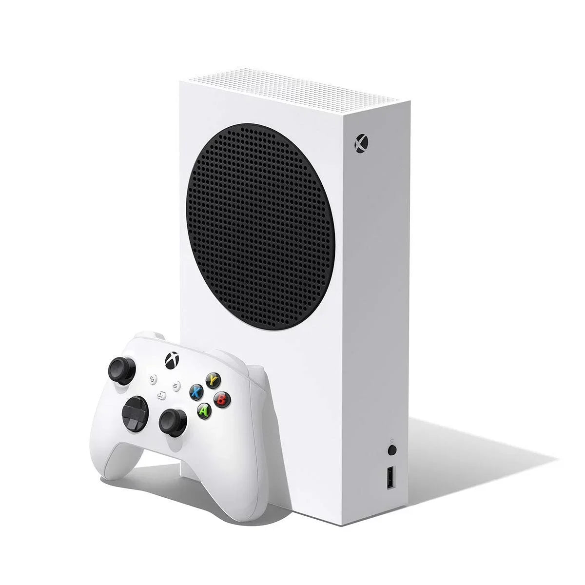 Microsoft Xbox Series  512GB white Gaming Console +  Earbuds With Microphone   Bundle Used