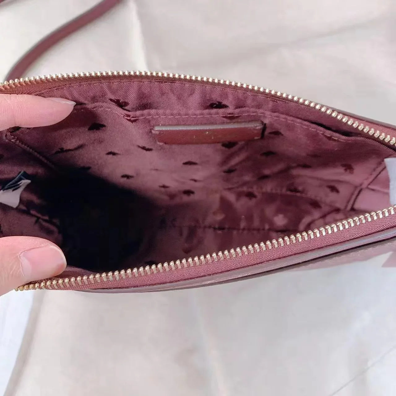 Kate Spade  Glitter Fabric CrossBody Bag In Deep Nova